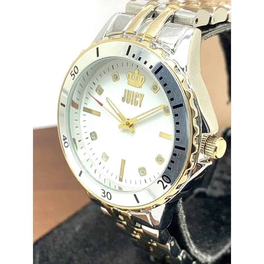 Juicy By Juicy Couture Women's Watch JC/5021 Quartz White Dial Two Tone Steel
